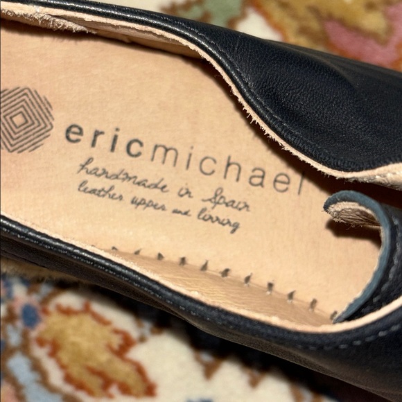 Eric Michael Serena Black Nubuck Espadrilles size 6.5 euro 36 - Picture 4 of 7